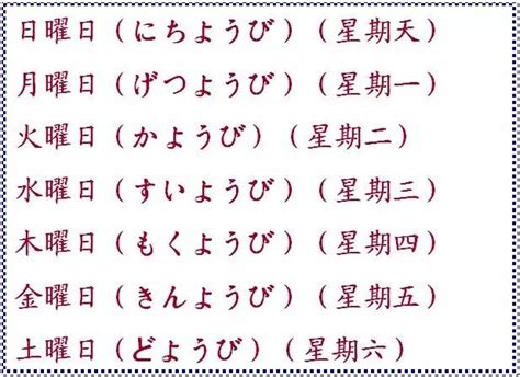 日本星期对应金木水火土|为什么日语从周一到周日称作“月曜日、火曜日、水曜日、木曜日。